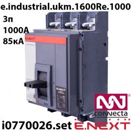 Силовий автоматичний вимикач E.NEXT e.industrial.ukm.1600Re.1000 з приводом e.industrial.ukm.1600R.MDX