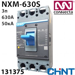 Силовий автоматичний вимикач CHINT NXM-630S/3Р 630A 50кА у відлитому корпусі