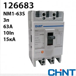 Силовий автоматичний вимикач NM1-63S/3300 63A