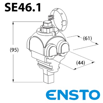 Проколюючий затискач SE46.1 для ОПН