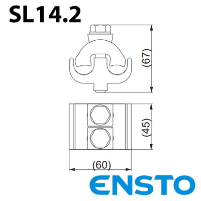 Плашковий затискач SL14.2 (50-185)/(50-150)