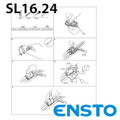 Проколюючий затискач SL16.24 для проводу з ізоляцією з зшитого поліетилену