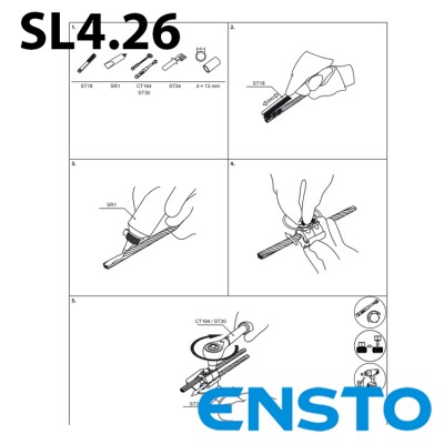 Затискач плашковий ENSTO SL4.26 (16-120)/(16-120)