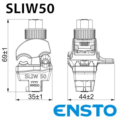 Проколюючий затискач SLIW50 (10-50)/(1,5-10) герметичний