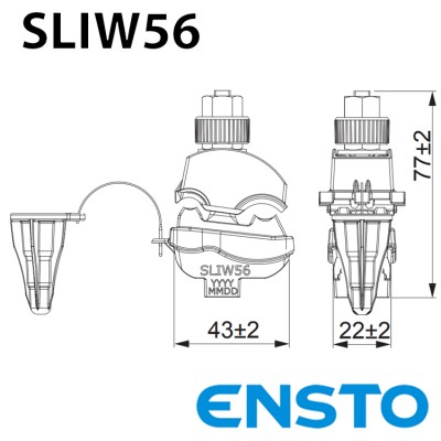 Проколюючий затискач SLIW56 (25-150)/(6-35) герметичный